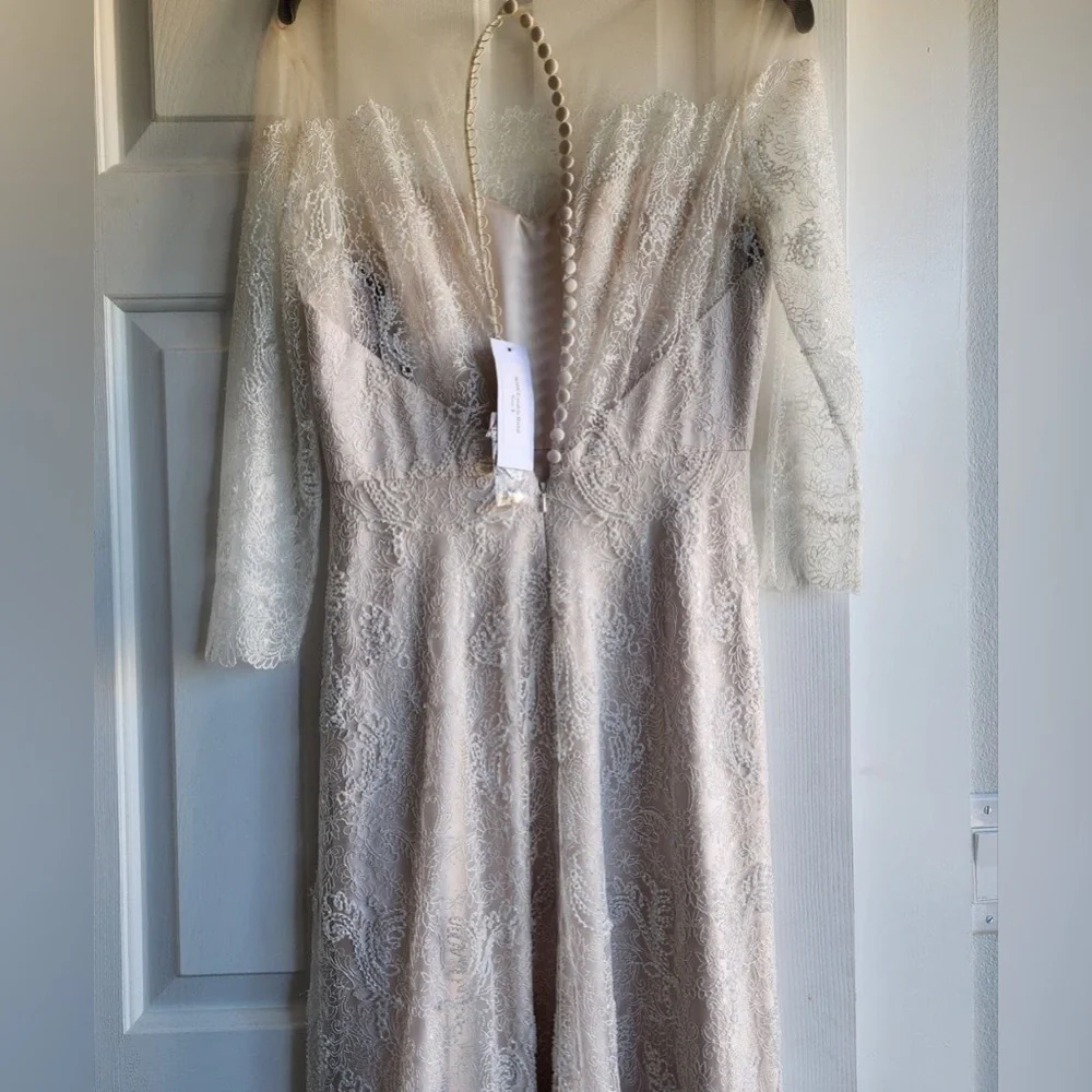 NEW BHLDN JENNY YOO CANDELA LACE WEDDING DRESS GOWN - Picture 8 of 13